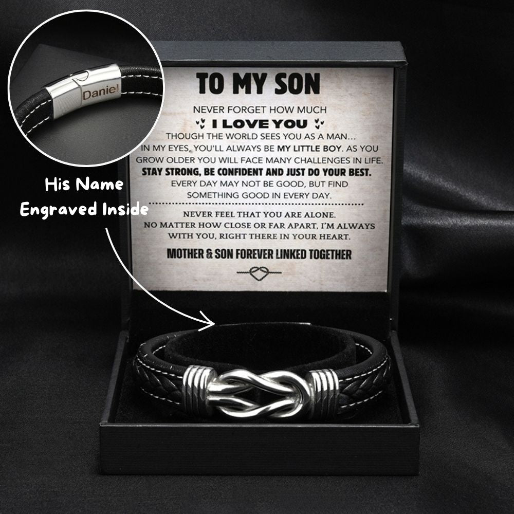 To My Son Customized Bracelet